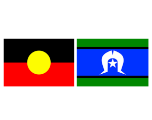 Aboriginal and Torres Strait Islander flags.